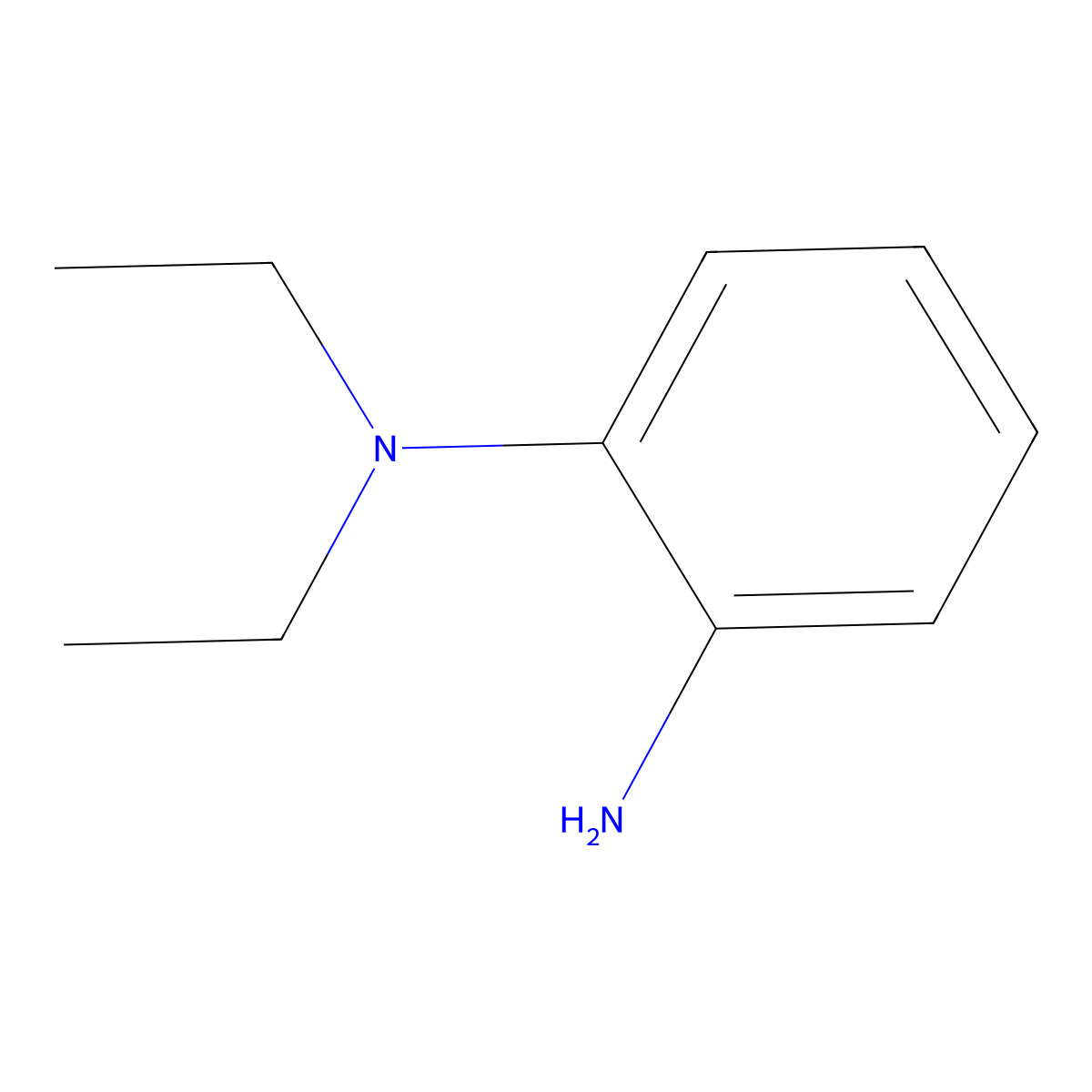 N,N-diethylphenylenediamine molecular structure, CAS 19056-34-9