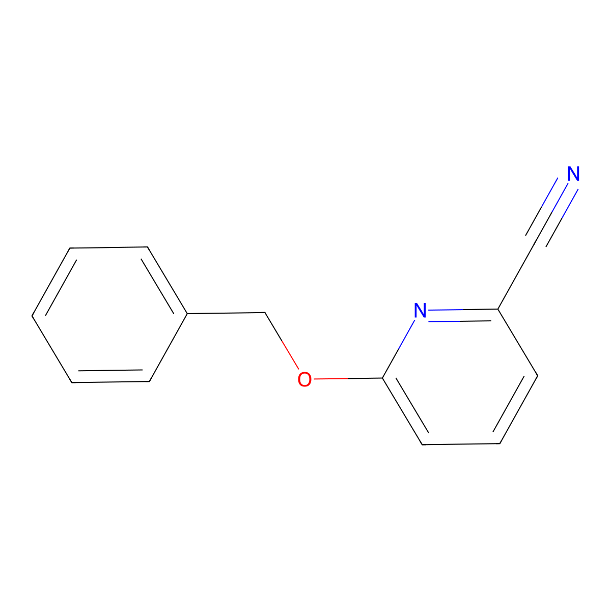 6-(Benzyloxy)picolinonitrile molecular structure, CAS 190582-95-7