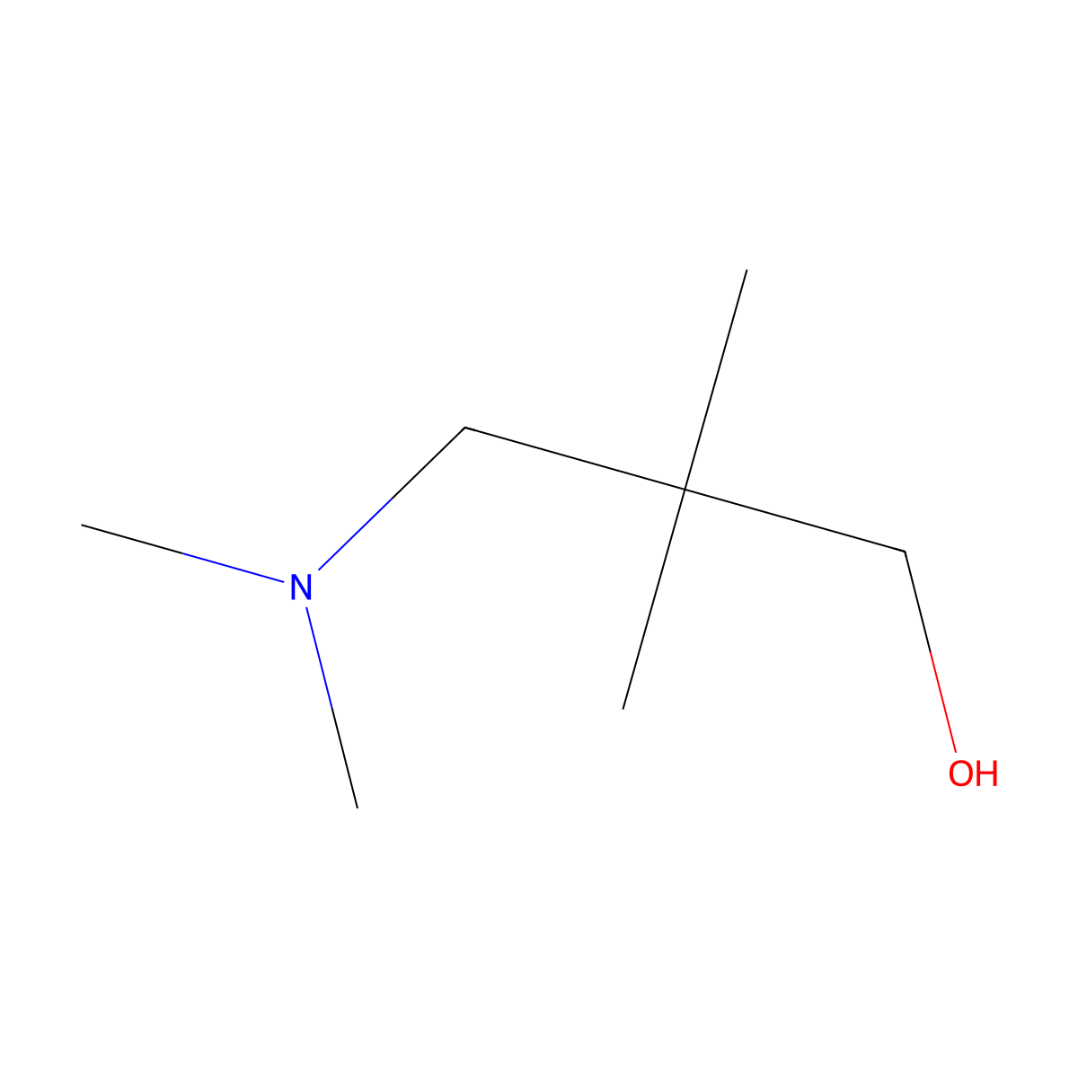 3-(Dimethylamino)-2,2-dimethyl-1-propanol molecular structure, CAS 19059-68-8