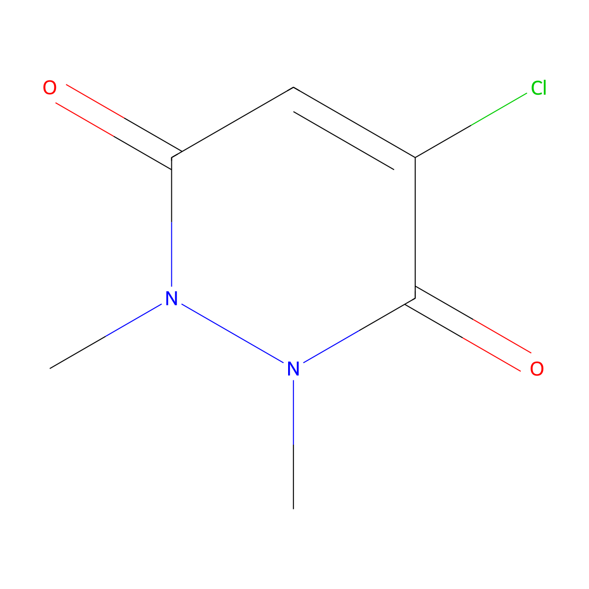 4-Chloro-1,2-dimethyl-1,2-dihydropyridazine-3,6-dione molecular structure, CAS 19059-81-5