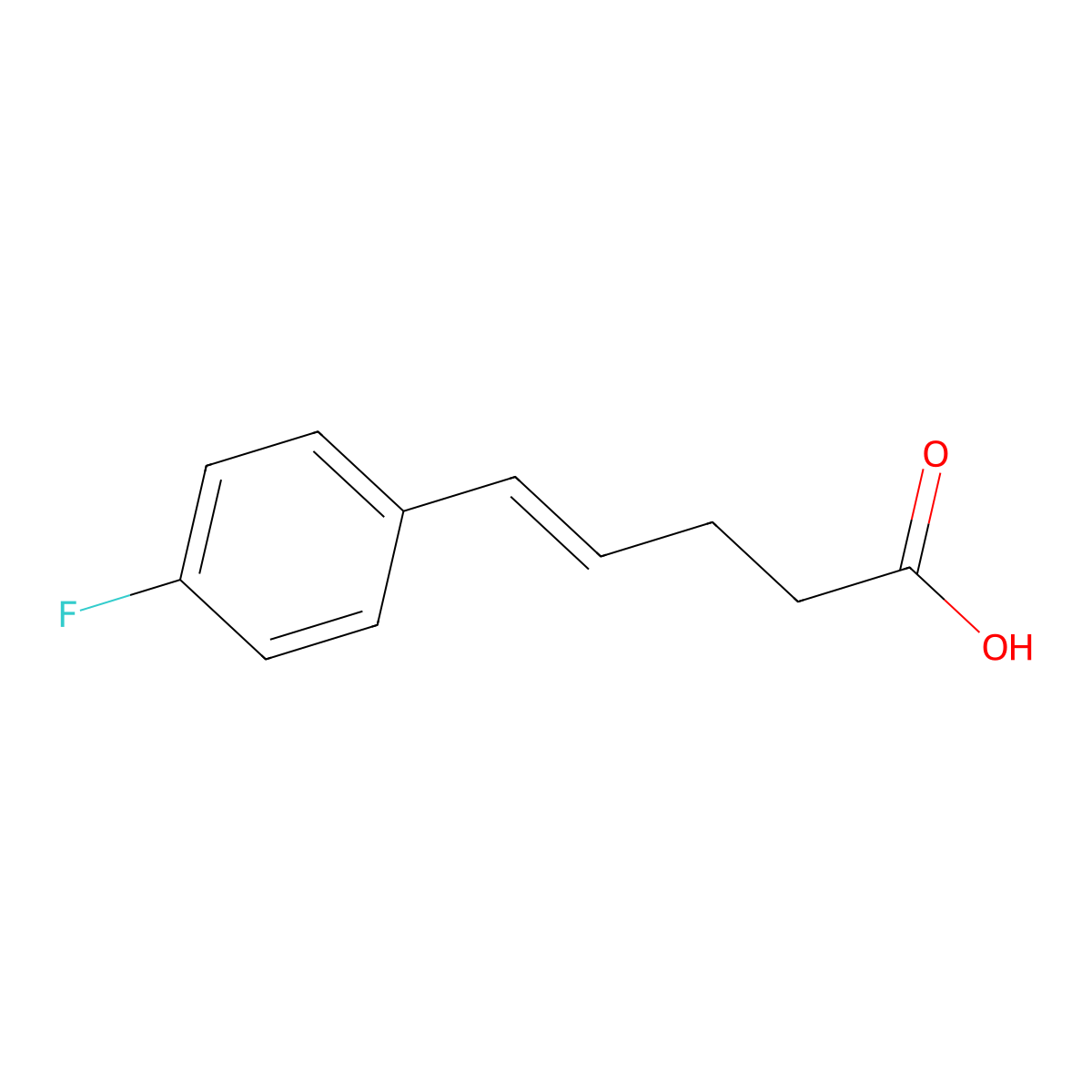 5-(4-Fluorophenyl)-4-pentenoic acid molecular structure, CAS 190595-67-6
