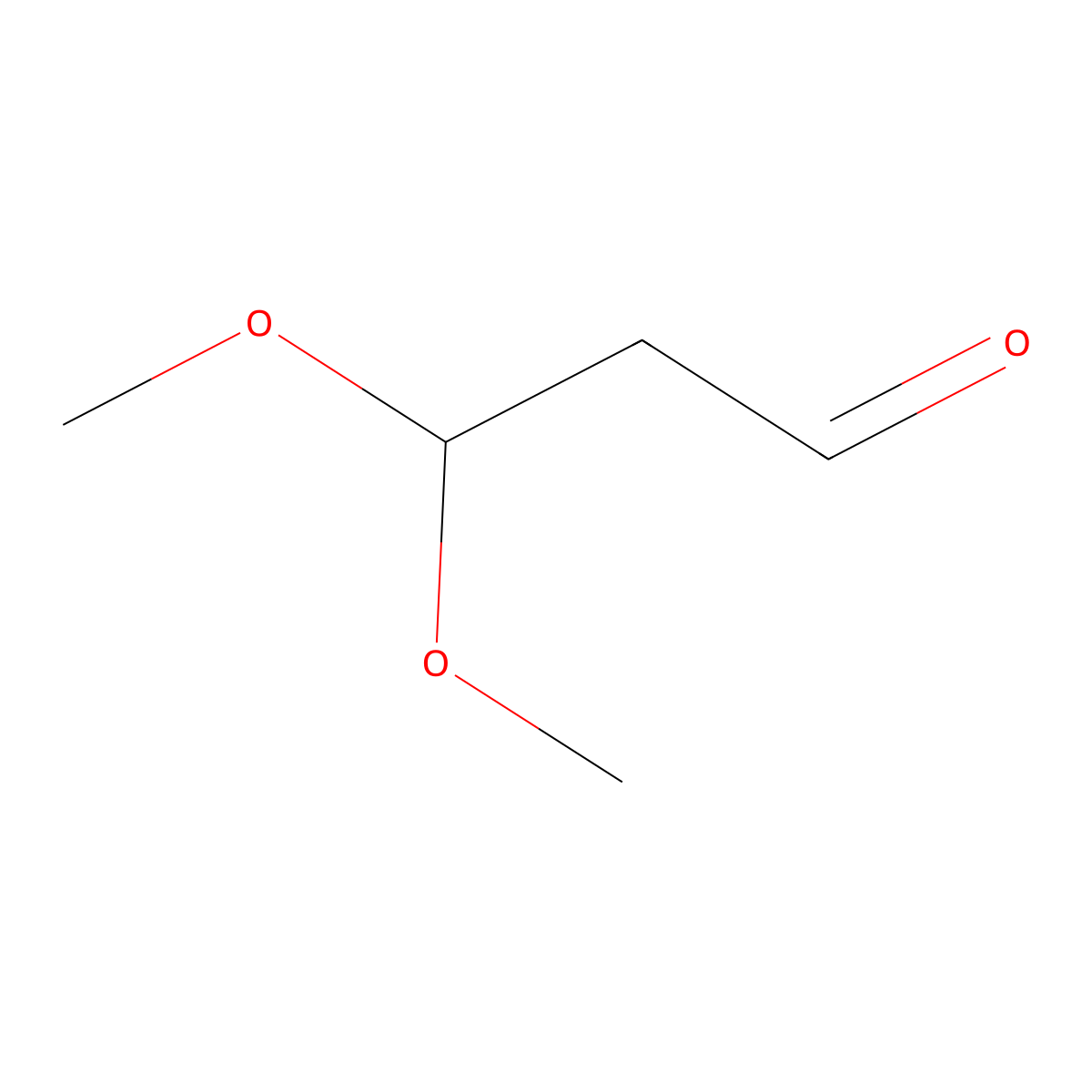 3,3-Dimethoxypropanal molecular structure, CAS 19060-10-7