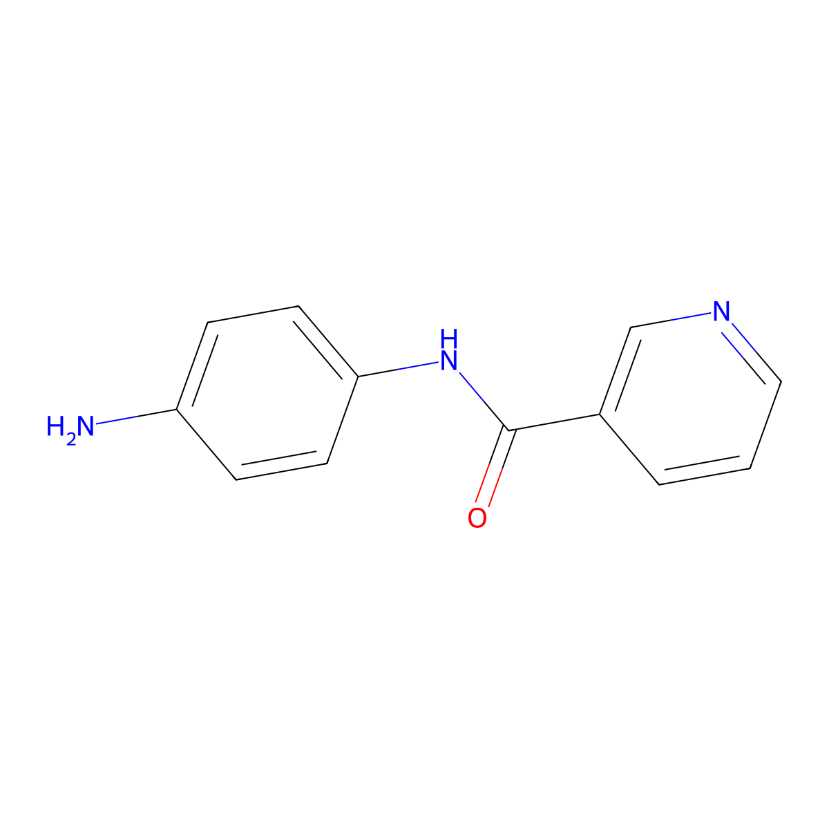 N-(4-Aminophenyl)nicotinamide molecular structure, CAS 19060-64-1