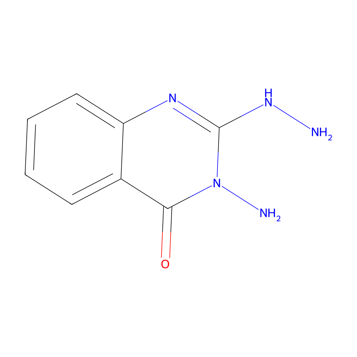4(3H)-Quinazolinone, 3-amino-2-hydrazino- molecular structure, CAS 19062-39-6