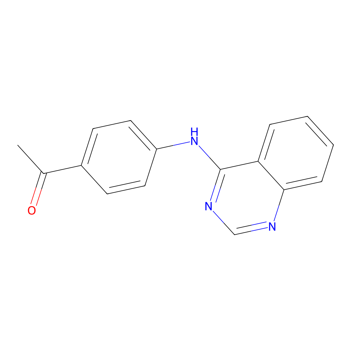 1-[4-(4-Quinazolinylamino)phenyl]ethanone molecular structure, CAS 19062-70-5