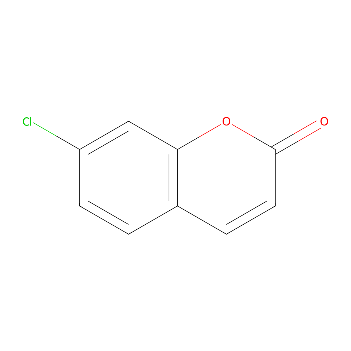 7-Chloro-2H-chromen-2-one molecular structure, CAS 19063-54-8