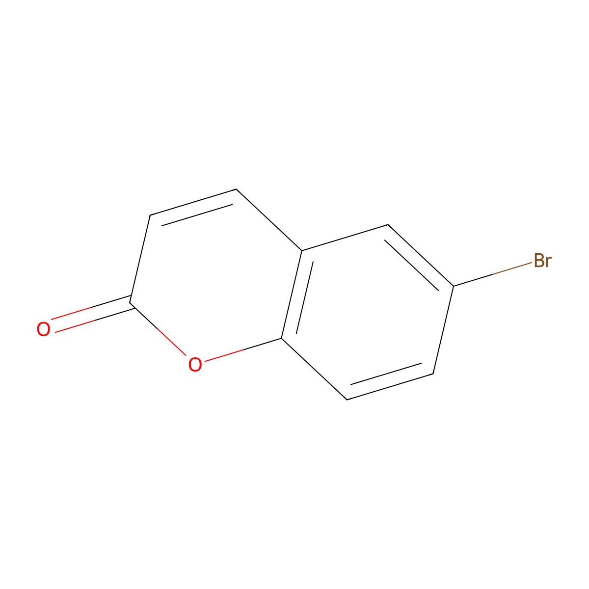 6-Bromo-2H-chromen-2-one molecular structure, CAS 19063-55-9