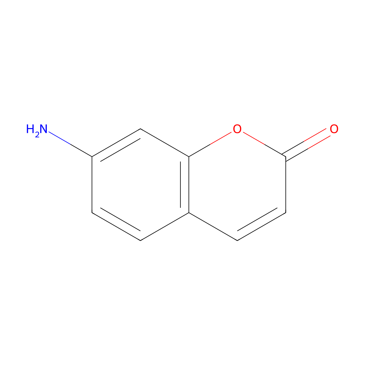 7-Aminocoumarin molecular structure, CAS 19063-57-1