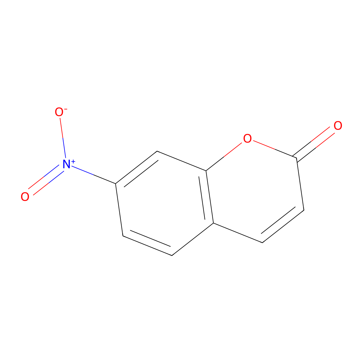 7-Nitrocoumarin molecular structure, CAS 19063-58-2