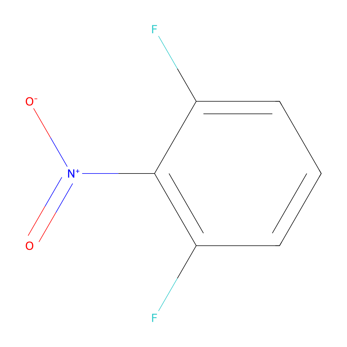 1,3-Difluoro-2-nitrobenzene molecular structure, CAS 19064-24-5