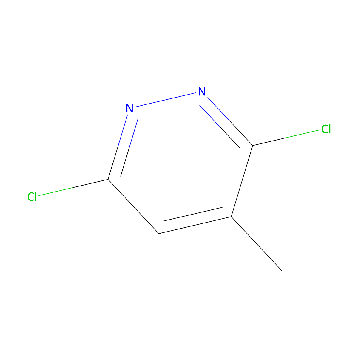 3,6-Dichloro-4-methylpyridazine molecular structure, CAS 19064-64-3