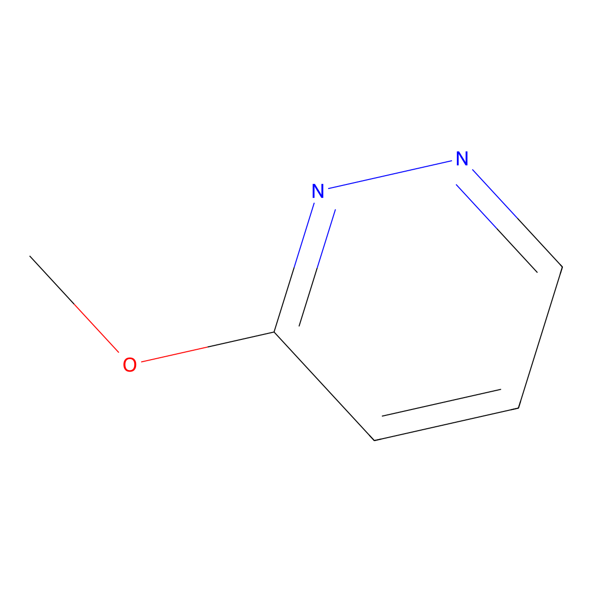 3-Methoxypyridazine molecular structure, CAS 19064-65-4
