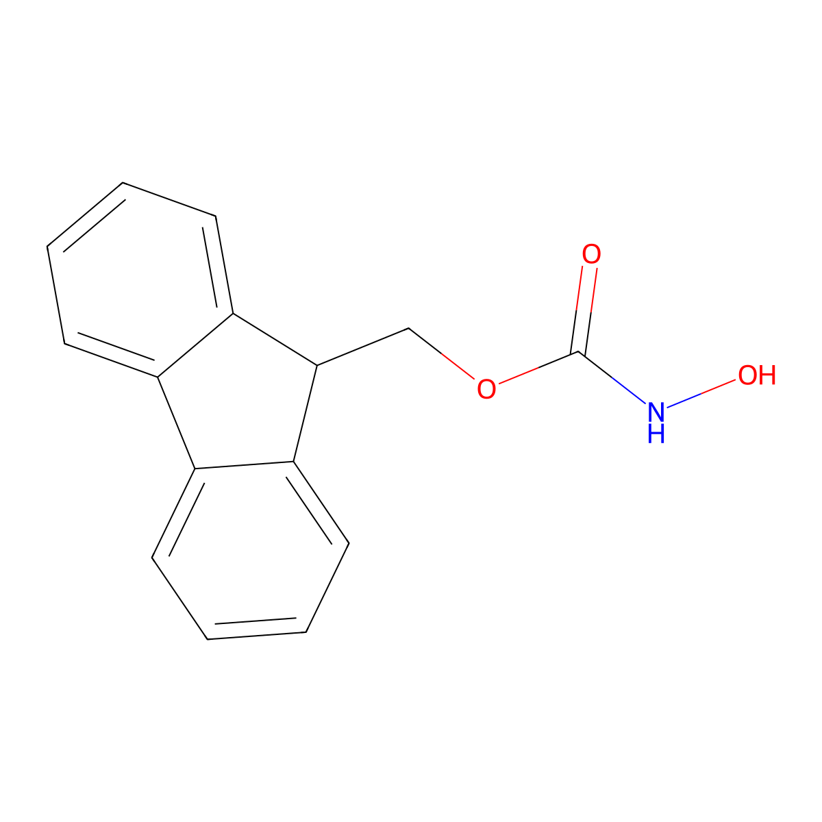 9-Fluorenylmethyl N-hydroxycarbamate molecular structure, CAS 190656-01-0
