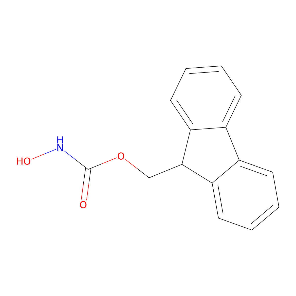 9-Fluorenylmethyl N-hydroxycarbamate molecular structure, CAS 190656-01-0