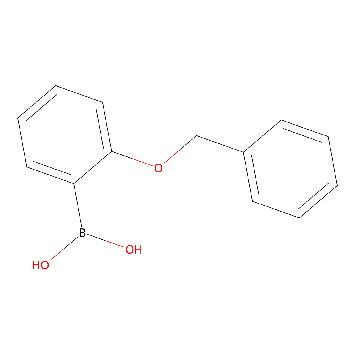 (2-(Benzyloxy)phenyl)boronic acid molecular structure, CAS 190661-29-1