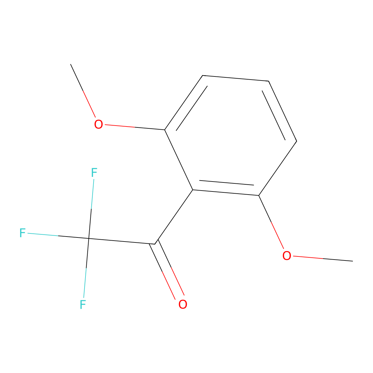 1-(2,6-Dimethoxyphenyl)-2,2,2-trifluoroethan-1-one molecular structure, CAS 190665-12-4