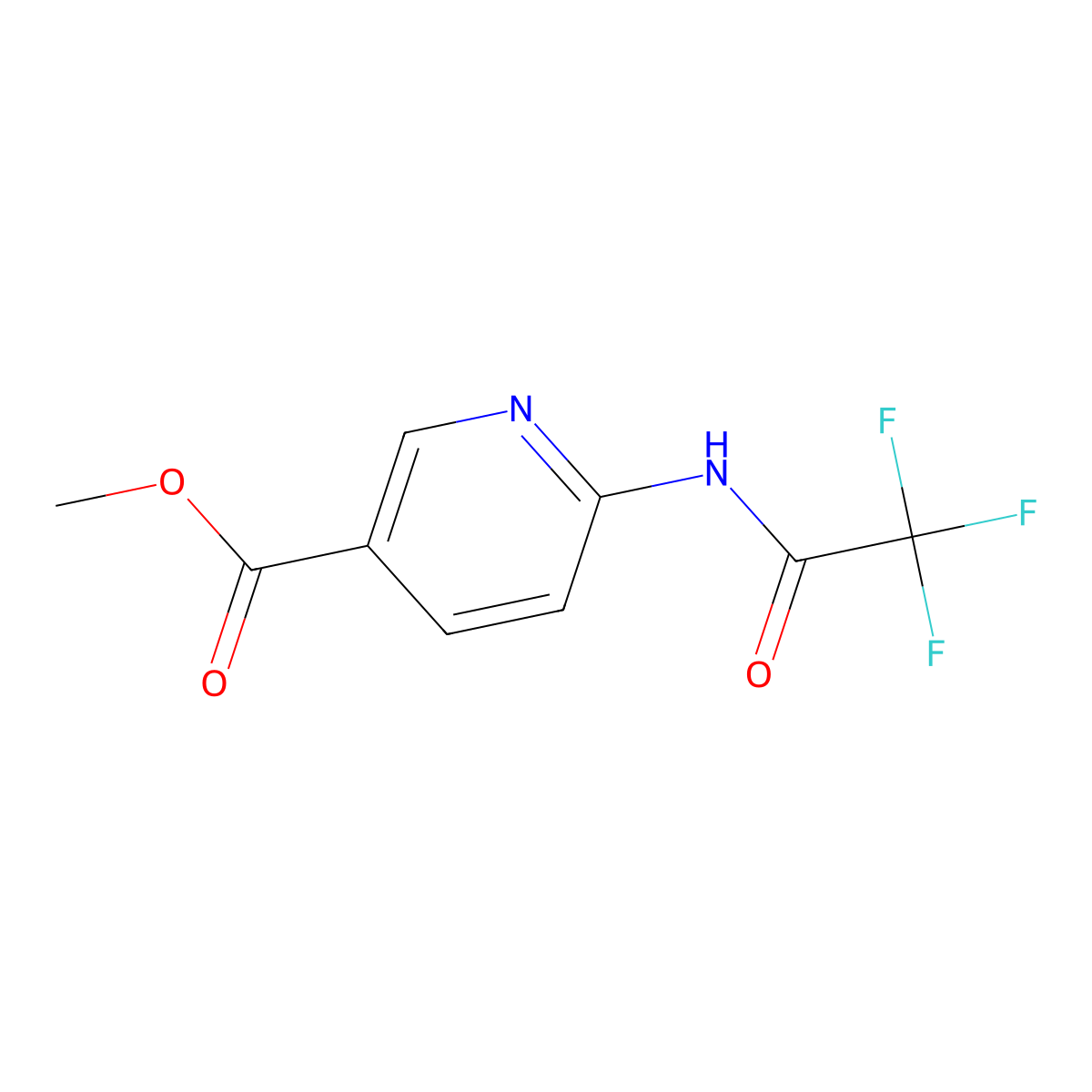 6-(2,2,2-Trifluoro-acetylamino)-nicotinic acid methyl ester molecular structure, CAS 1906808-06-7