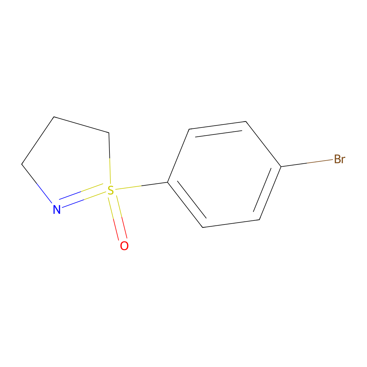 1-(4-bromophenyl)-4,5-dihydro-3H-1lambda6,2-thiazol-1-one molecular structure, CAS 1906860-56-7