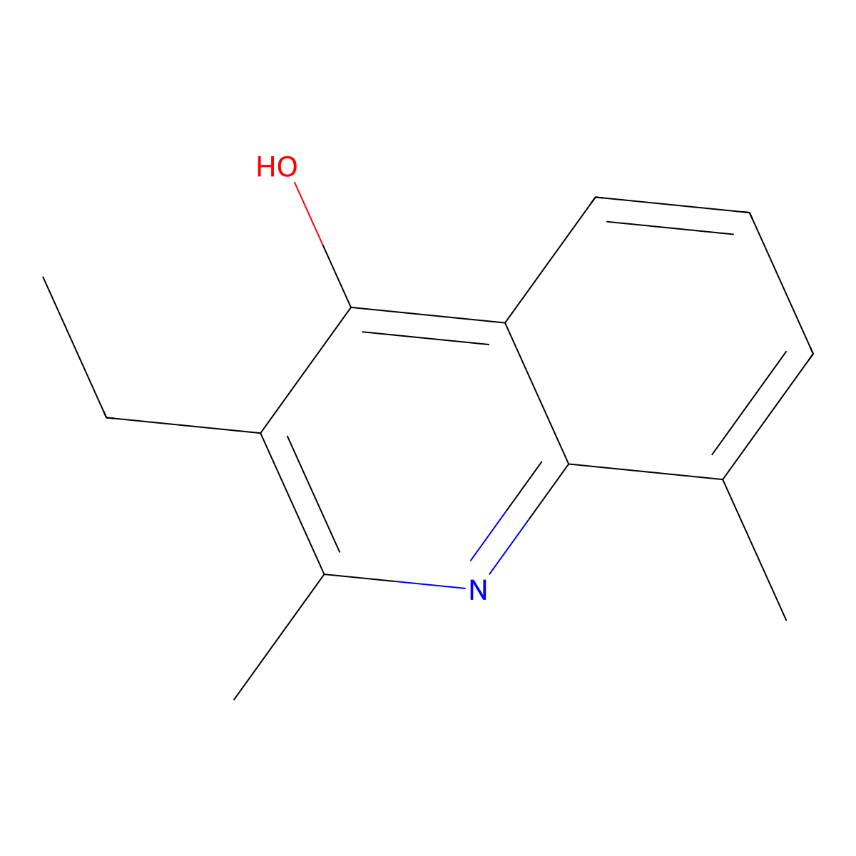 3-Ethyl-2,8-dimethylquinolin-4-ol molecular structure, CAS 1907-20-6