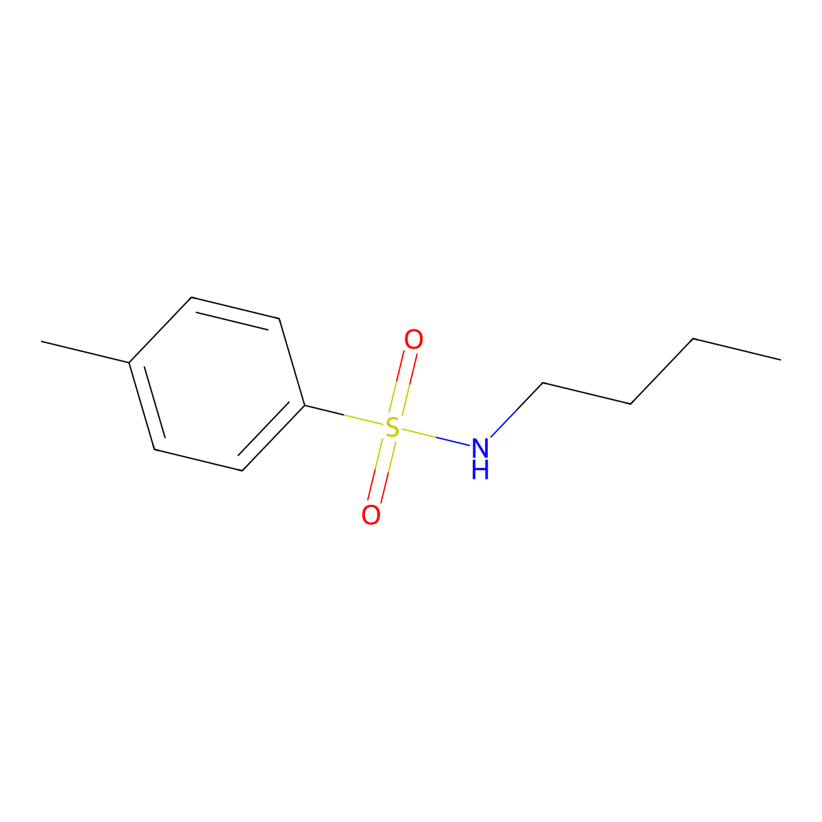 N-Butyl-p-toluenesulfonamide molecular structure, CAS 1907-65-9