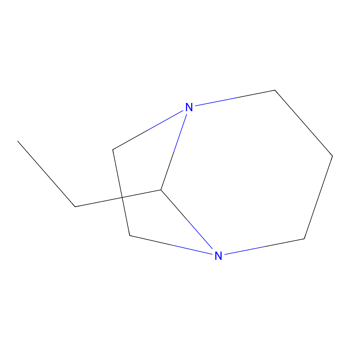 8-Ethyl-1,5-diazabicyclo[3.2.1]octane molecular structure, CAS 1907-93-3