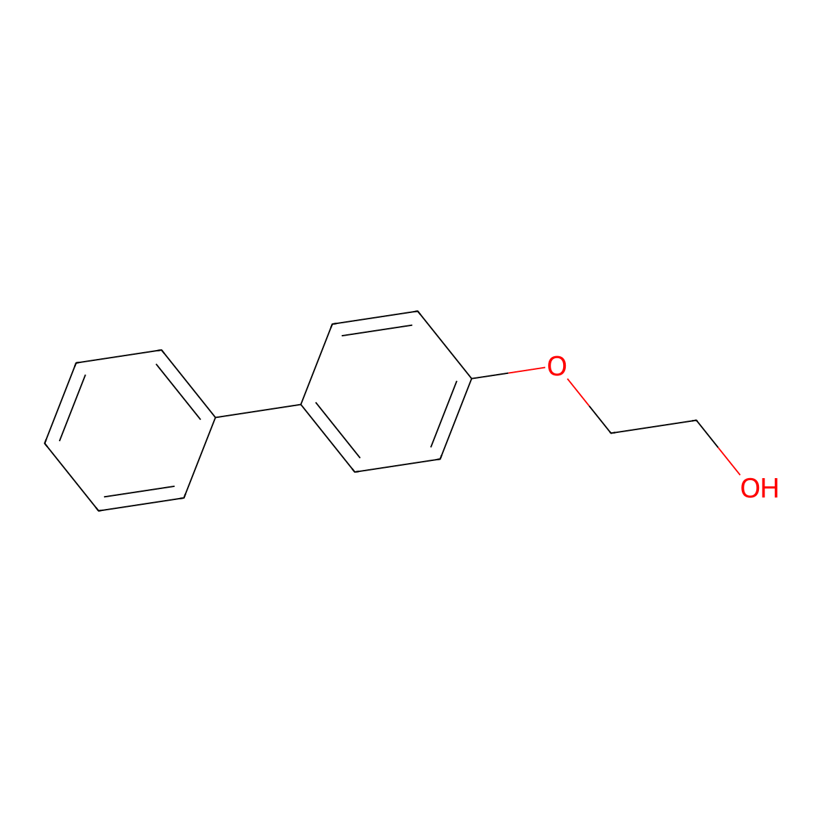2-(4-Phenylphenoxy)ethanol molecular structure, CAS 19070-95-2