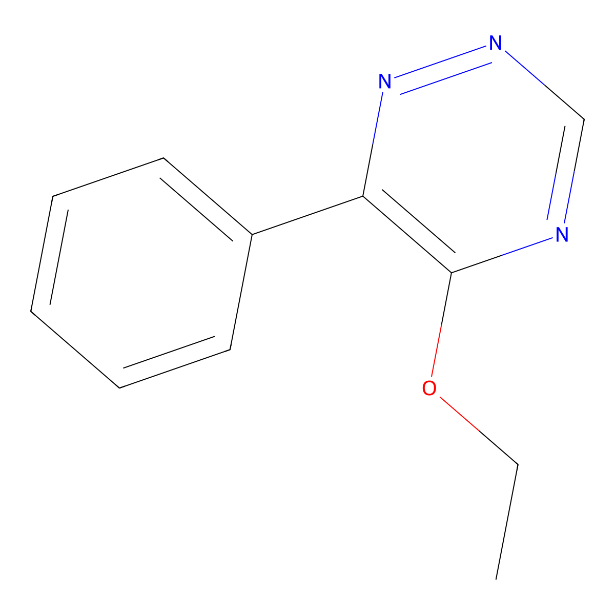 5-Ethoxy-6-phenyl-1,2,4-triazine molecular structure, CAS 190711-26-3