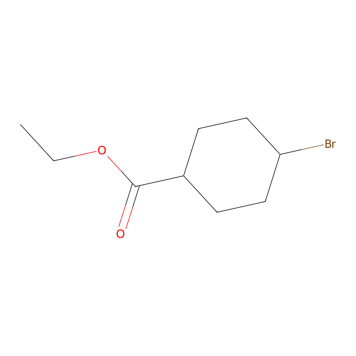 Ethyl 4-bromocyclohexanecarboxylate molecular structure, CAS 190717-38-5