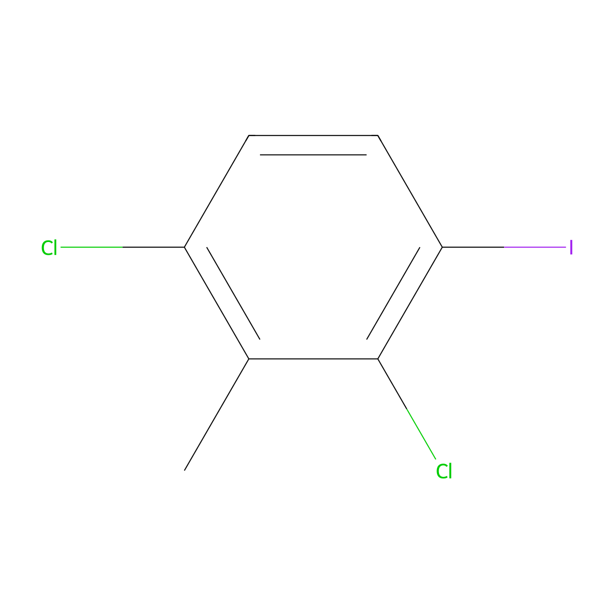 1,3-Dichloro-4-iodo-2-methylbenzene molecular structure, CAS 190722-79-3