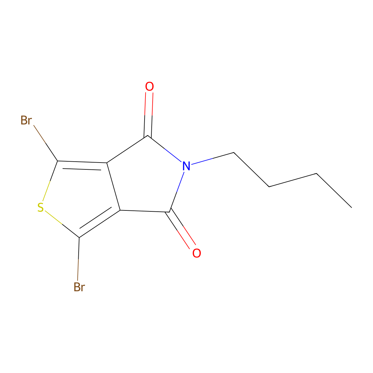 1,3-Dibromo-5-butyl-4H-thieno[3,4-c]pyrrole-4,6(5H)-dione molecular structure, CAS 190723-14-9