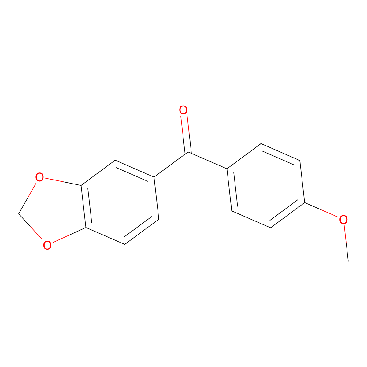 Benzo[1,3]dioxol-5-yl-(4-methoxy-phenyl)-methanone molecular structure, CAS 190728-30-4