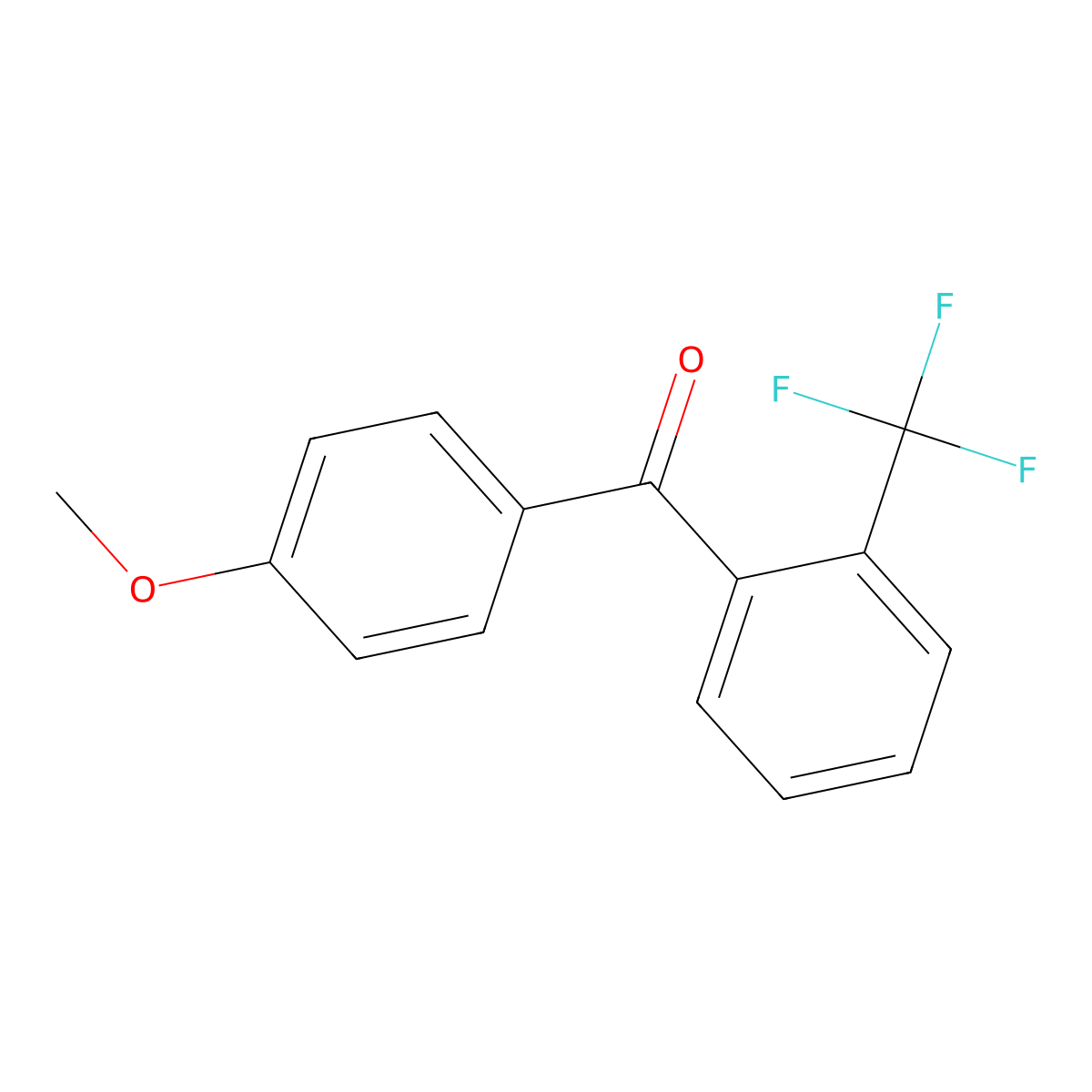 4-Methoxy-2'-trifluoromethylbenzophenone molecular structure, CAS 190728-31-5