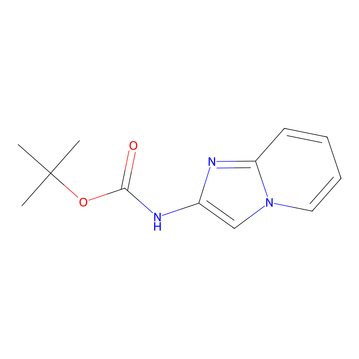 Imidazo[1,2-a]pyridin-2-yl-carbamic acid tert-butyl ester molecular structure, CAS 1907298-01-4