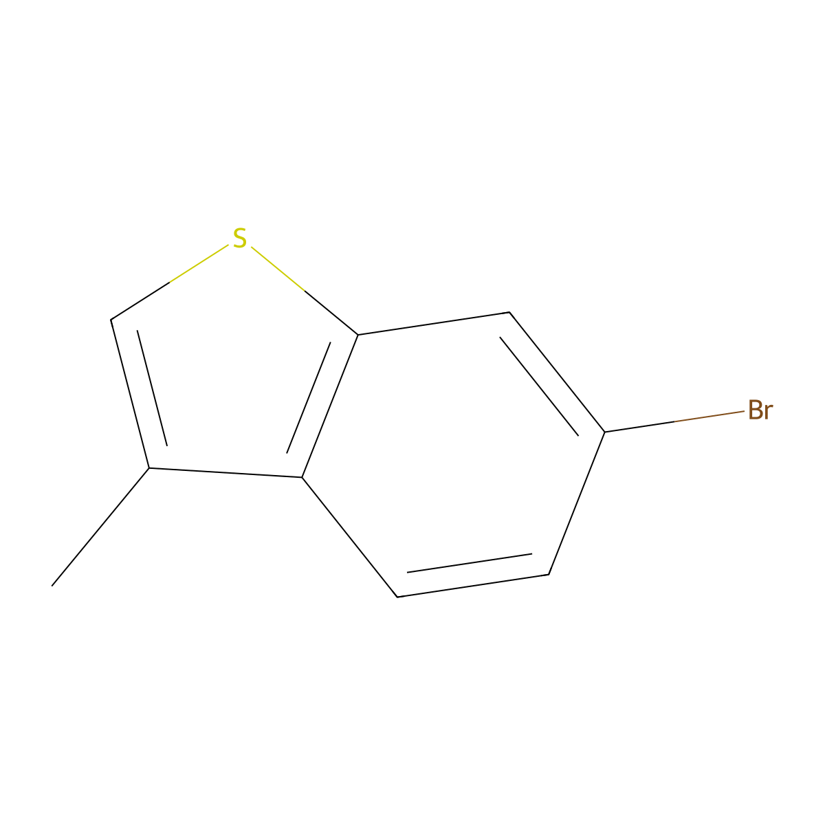 6-Bromo-3-methylbenzo[b]thiophene molecular structure, CAS 19075-36-6