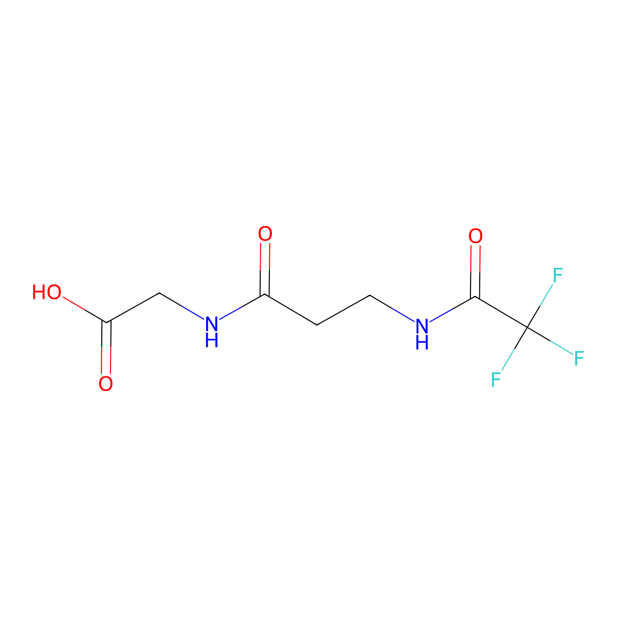 2-[3-(Trifluoroacetamido)propanamido]acetic acid molecular structure, CAS 1907565-08-5