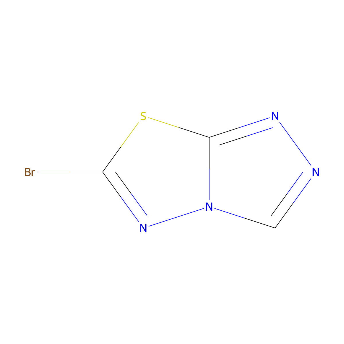 6-Bromo-[1,2,4]triazolo[3,4-b][1,3,4]thiadiazole molecular structure, CAS 1907643-13-3
