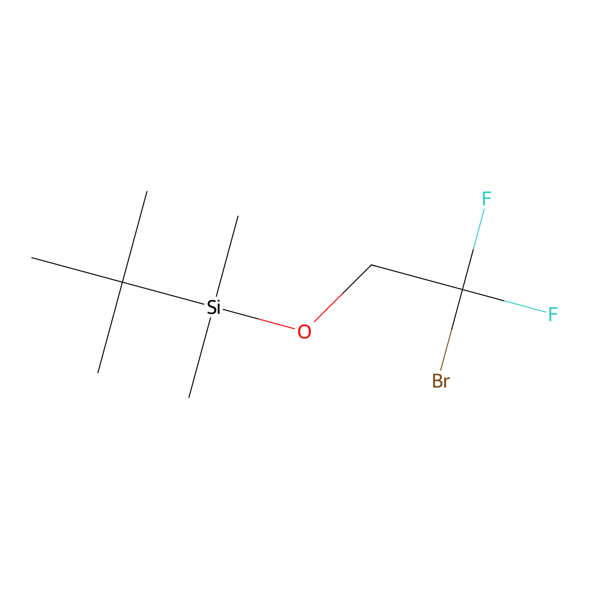 (2-Bromo-2,2-difluoroethoxy)(1,1-dimethylethyl)dimethylsilane molecular structure, CAS 1907680-65-2