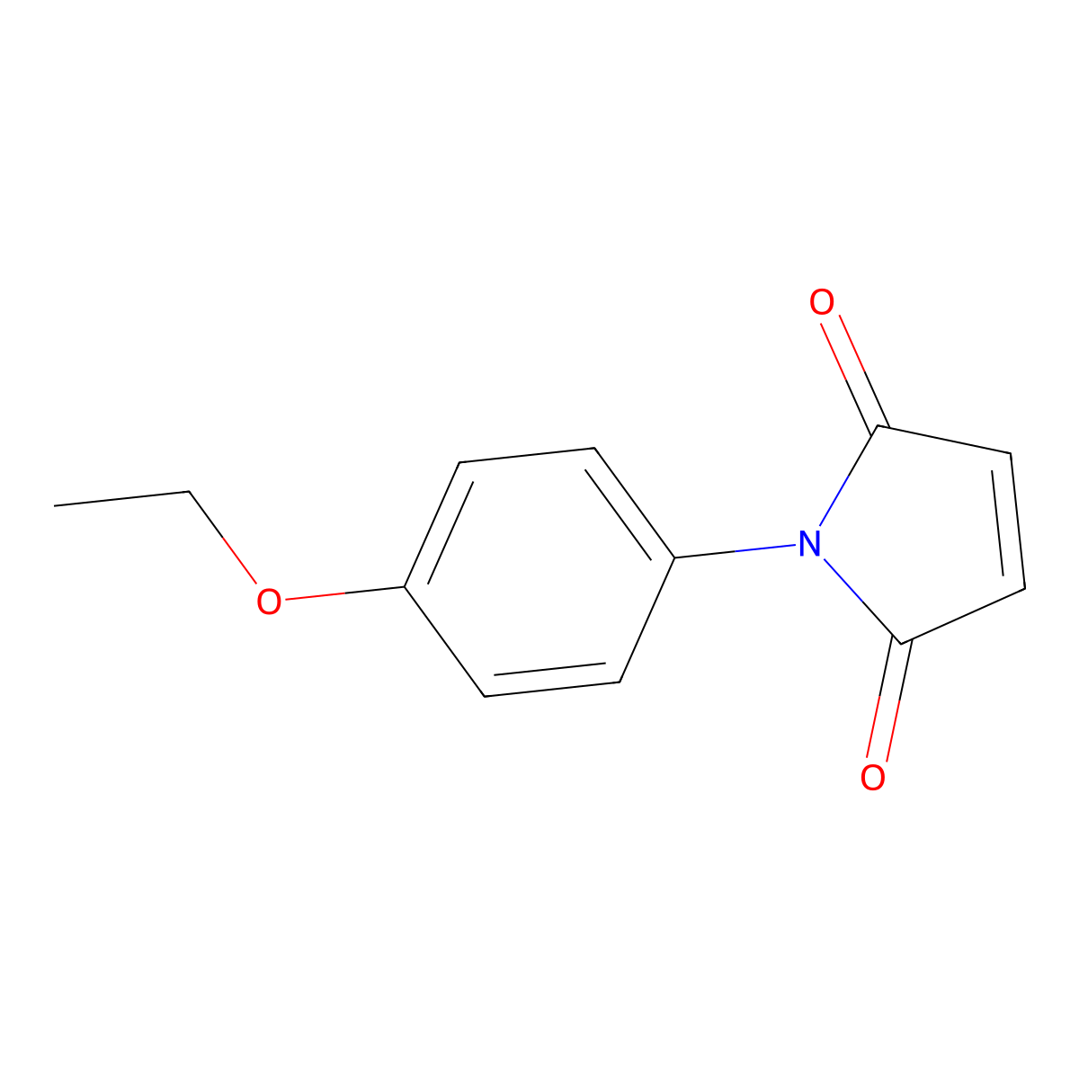 N-(4-Ethoxyphenyl)maleimide molecular structure, CAS 19077-60-2