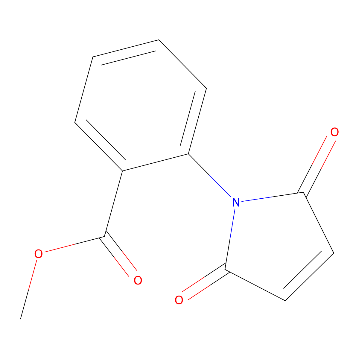 methyl 2-(2,5-dioxo-2,5-dihydro-1H-pyrrol-1-yl)benzoate molecular structure, CAS 19077-61-3
