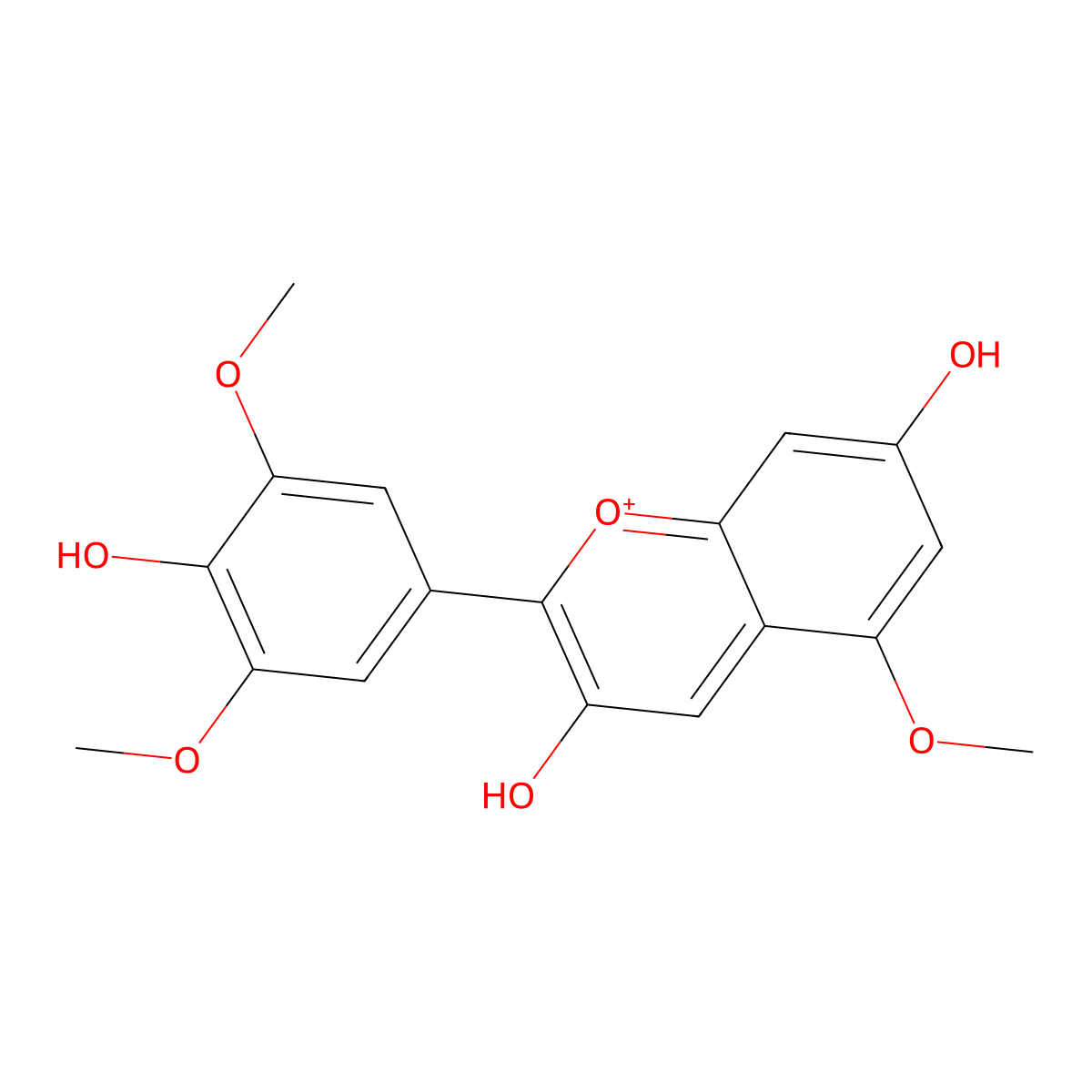 Capensinidin molecular structure, CAS 19077-85-1