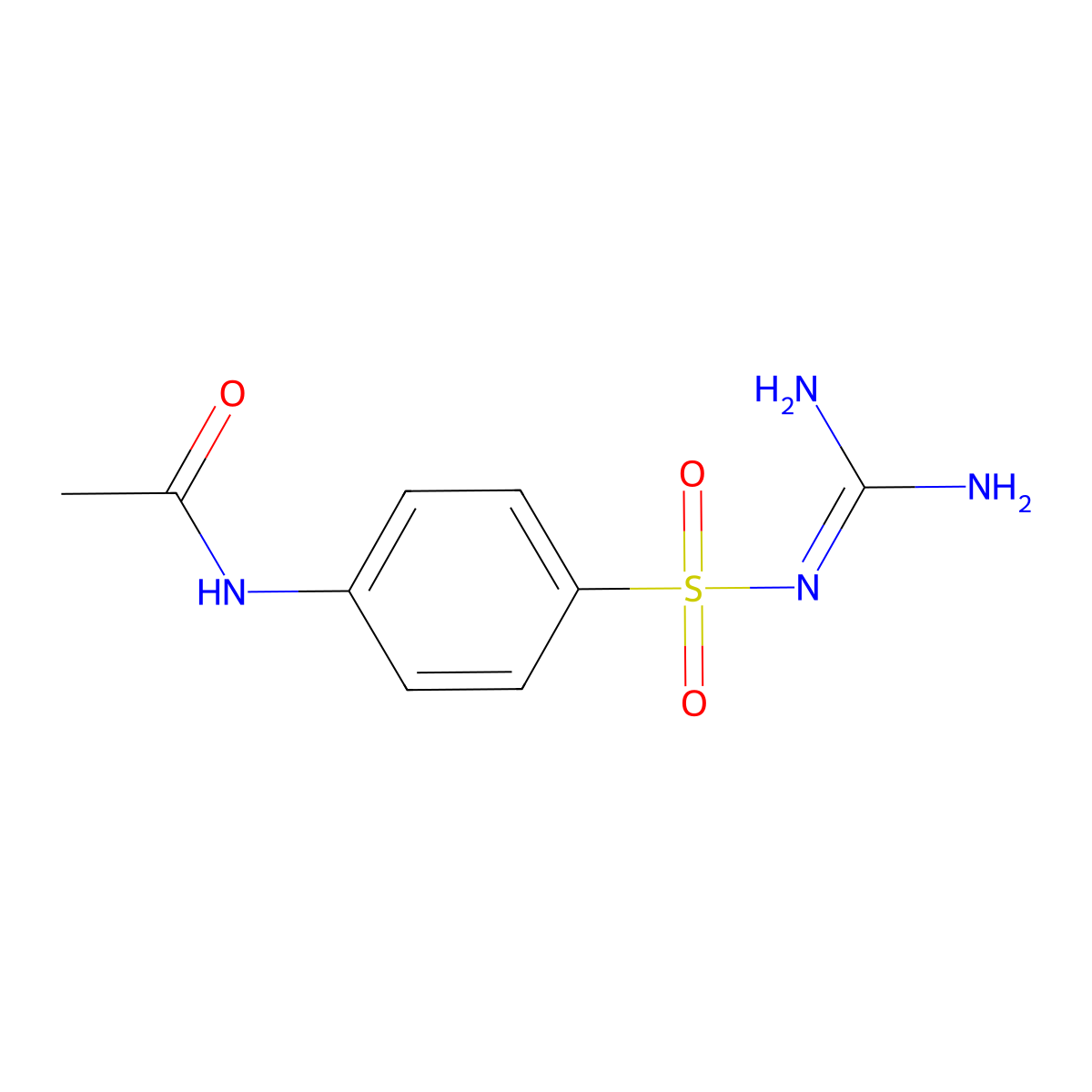 N4-Acetylsulfaguanidine molecular structure, CAS 19077-97-5