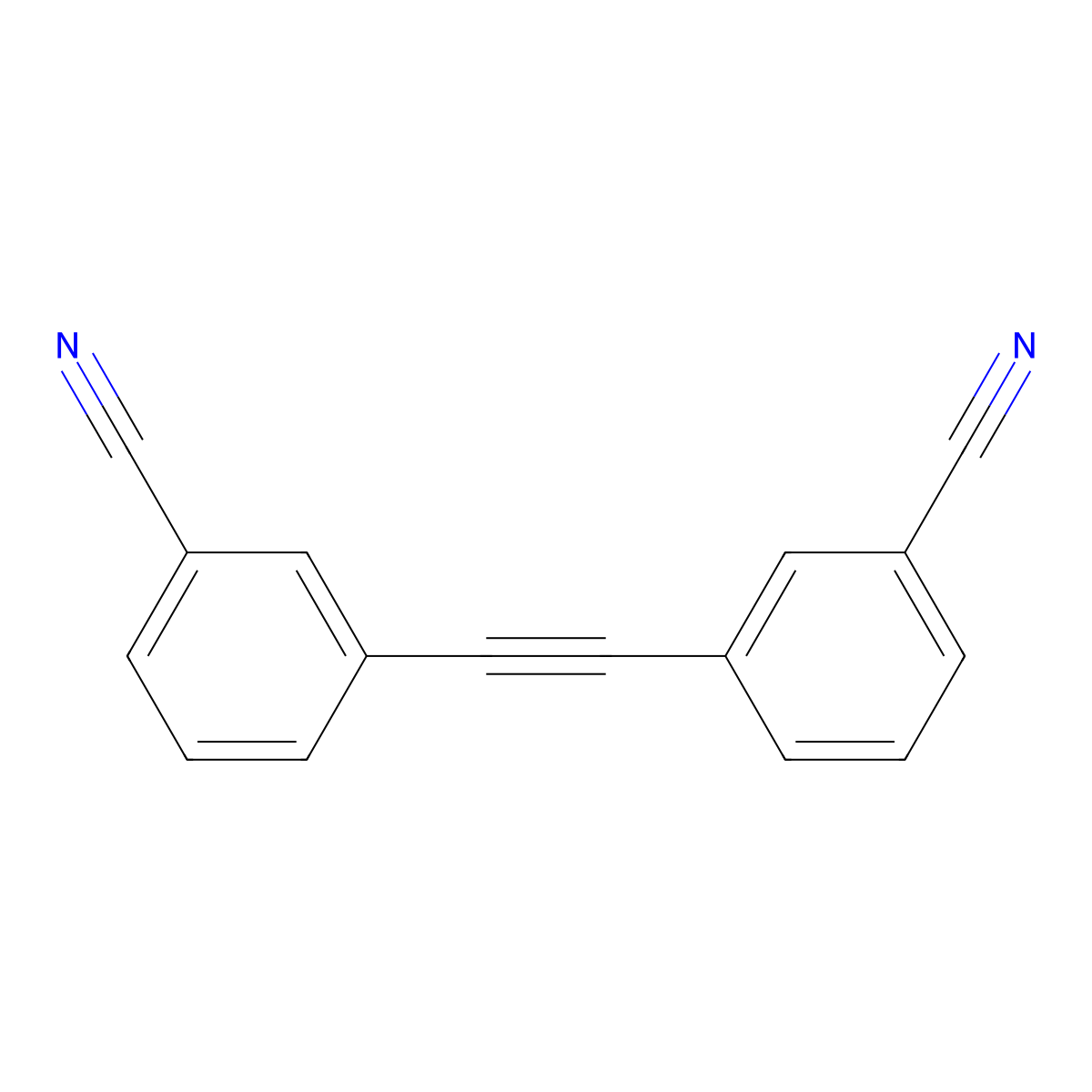 3-[2-(3-Cyanophenyl)ethynyl]benzonitrile molecular structure, CAS 190771-12-1
