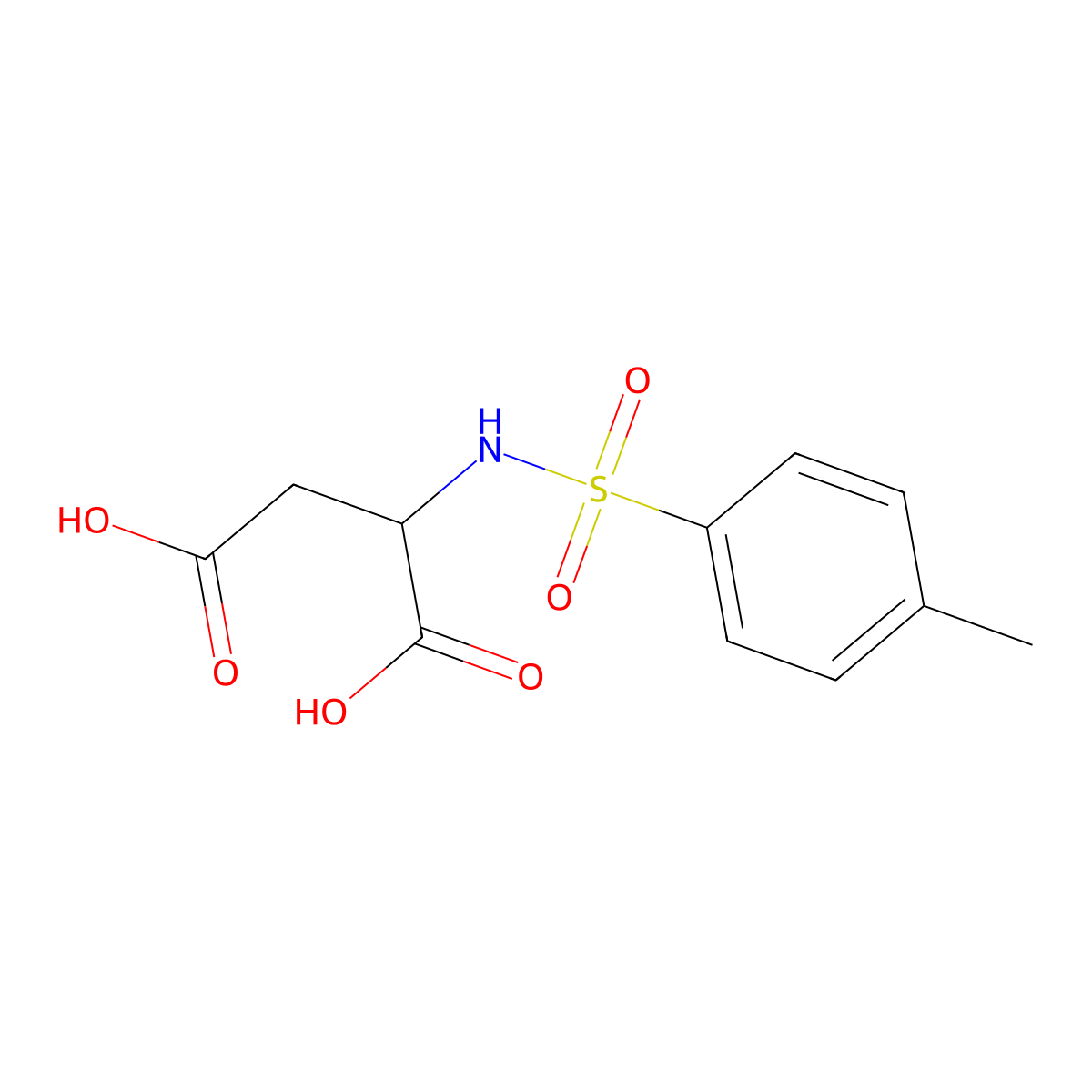 2-(4-Methylbenzenesulfonamido)butanedioic acid molecular structure, CAS 190773-33-2