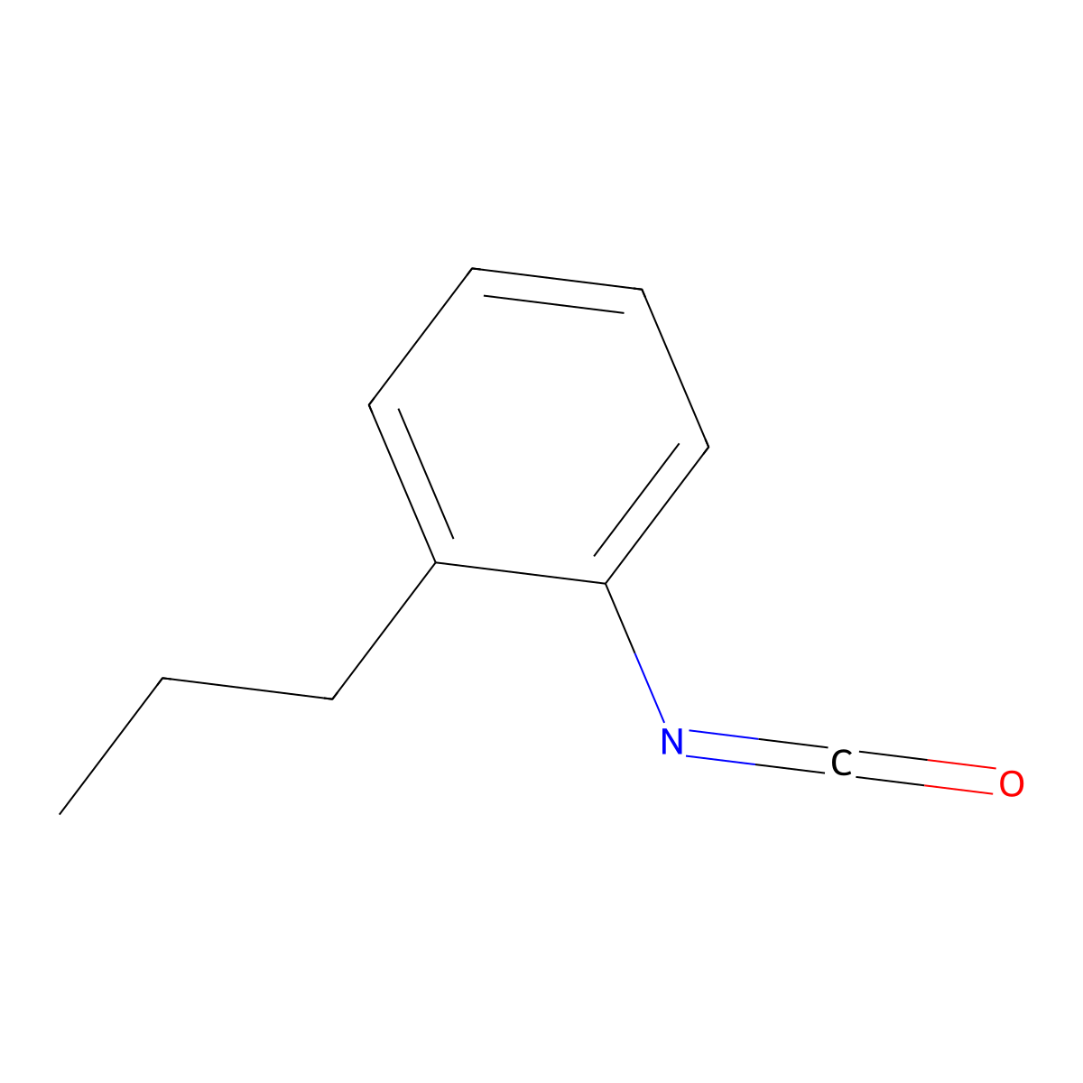 1-Isocyanato-2-propylbenzene molecular structure, CAS 190774-57-3