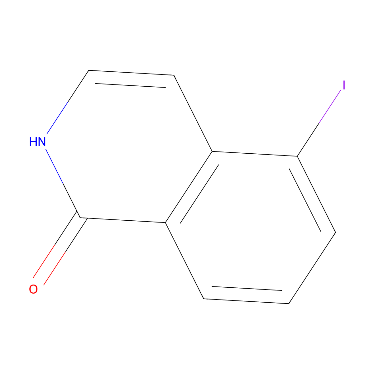 5-Iodoisoquinolin-1-ol molecular structure, CAS 190777-75-4