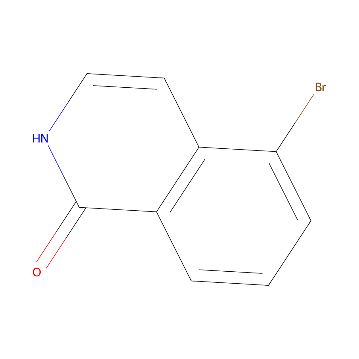 5-Bromo-1,2-dihydroisoquinolin-1-one molecular structure, CAS 190777-77-6