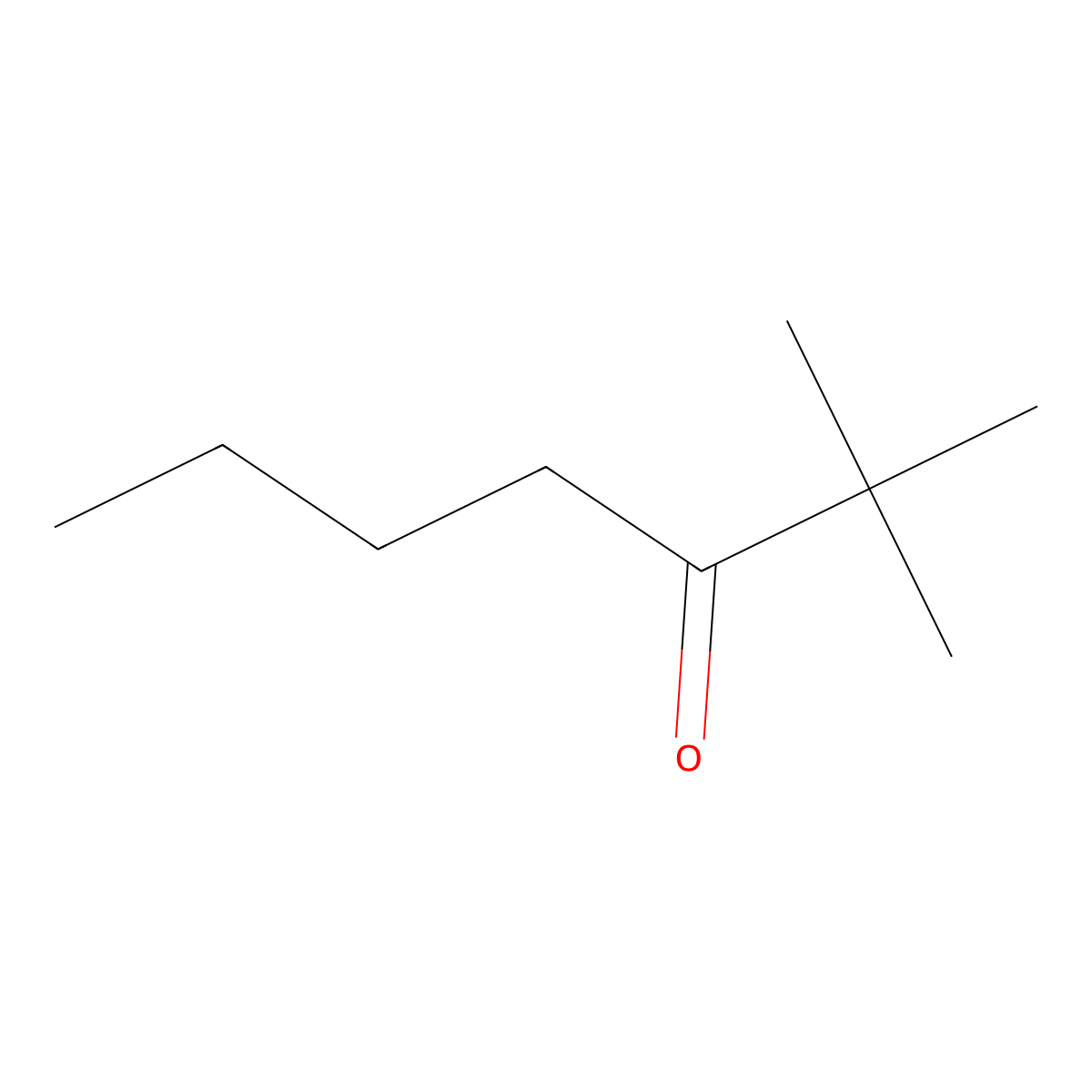 2,2-Dimethyl-3-heptanone molecular structure, CAS 19078-97-8