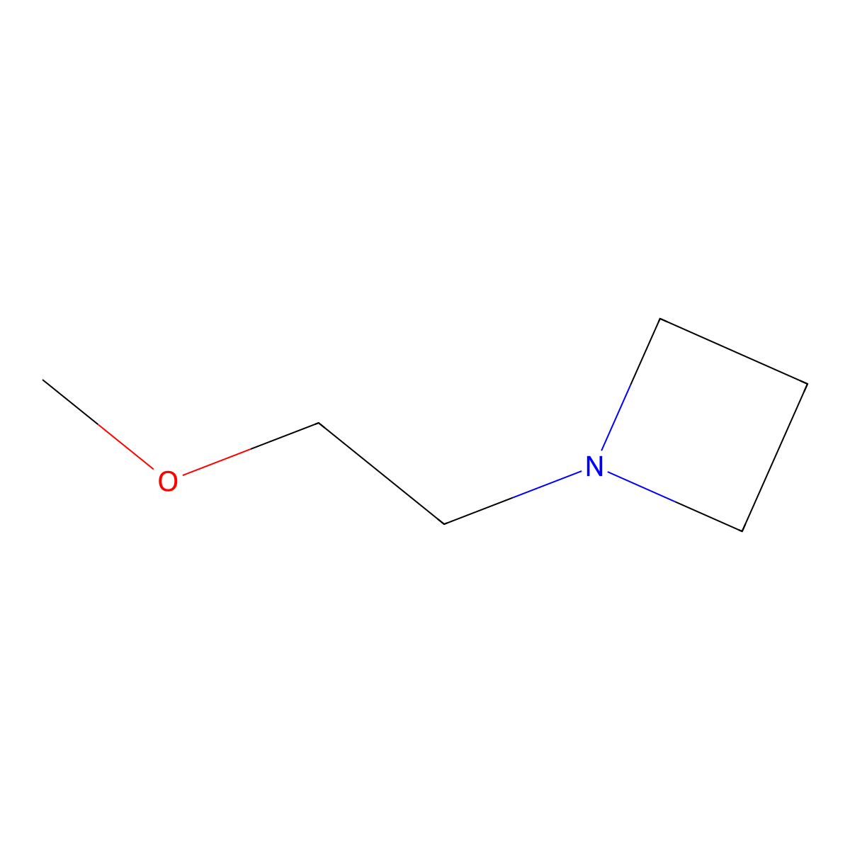 1-(2-Methoxyethyl)azetidine molecular structure, CAS 190781-13-6