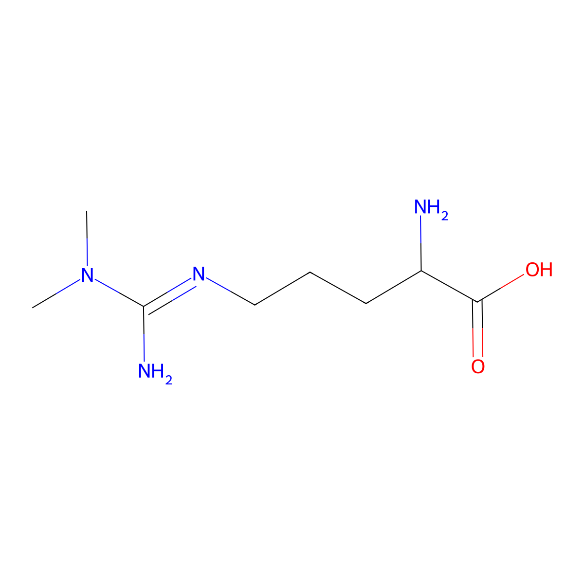 (R)-2-Amino-5-(3,3-dimethylguanidino)pentanoic acid molecular structure, CAS 190784-53-3