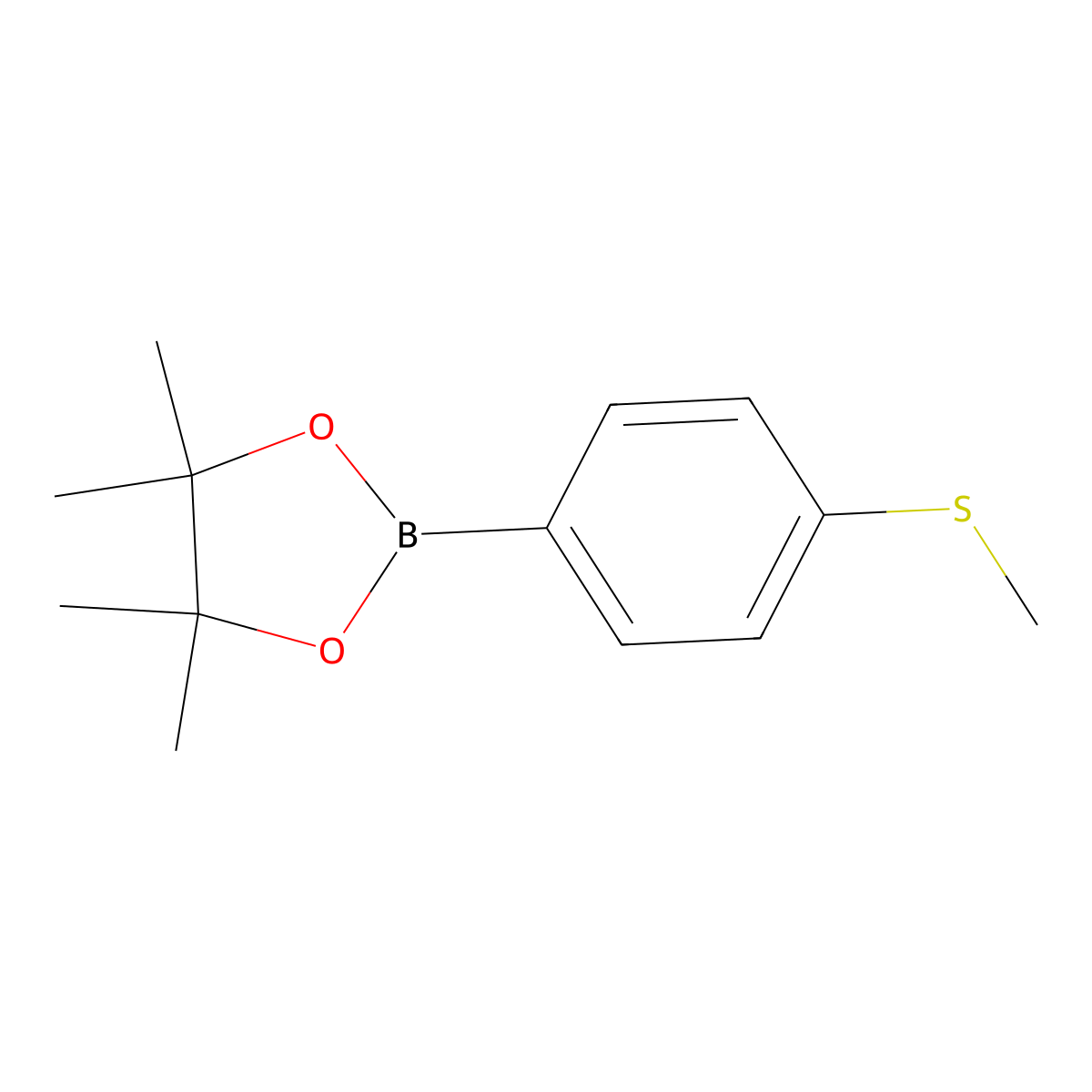 4-(Methylthio)phenylboronic acid pinacol ester molecular structure, CAS 190788-58-0